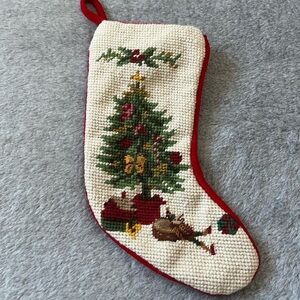 Needlework Holiday Christmas Stocking Decoration, Size Small